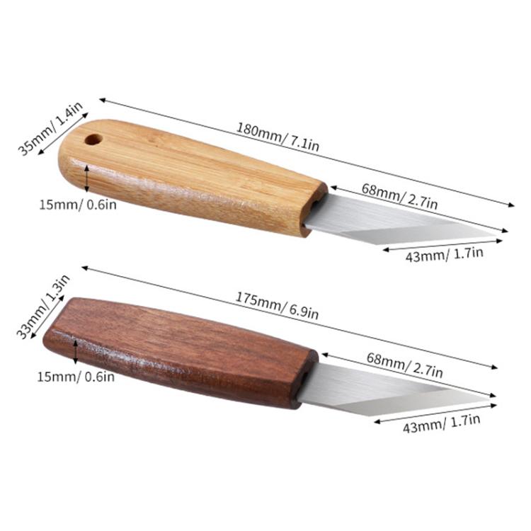 Long Blade Bevel Pointed Hand Carving Knife Utility Knife