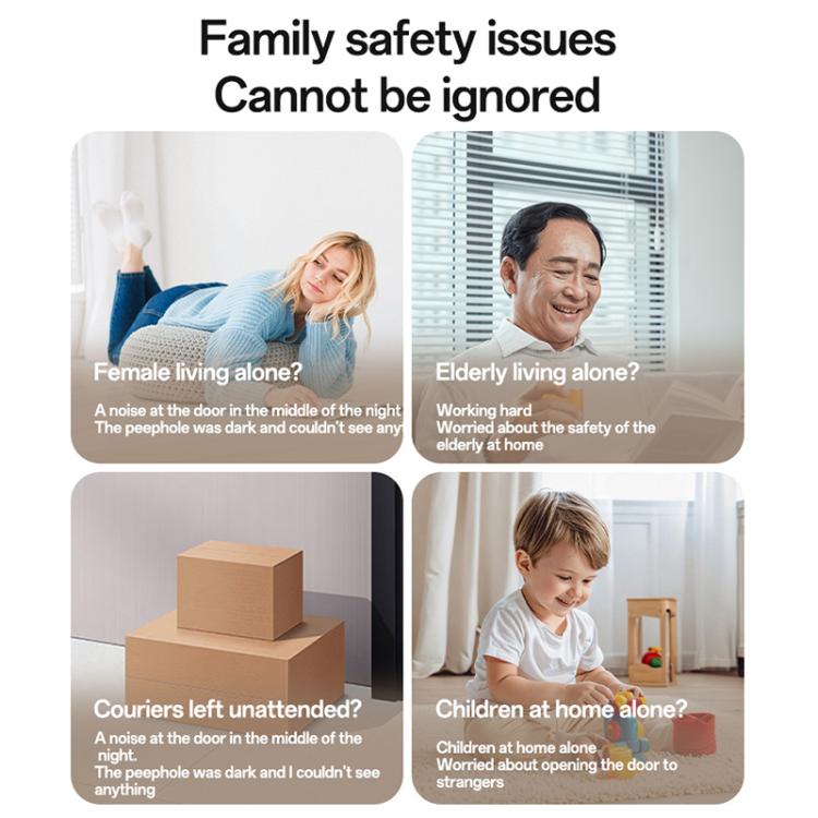 Yesido KM27 4.3 inch TFT Screen 2.4G Wireless Video Intercom Doorbell, Plug: UK Plug