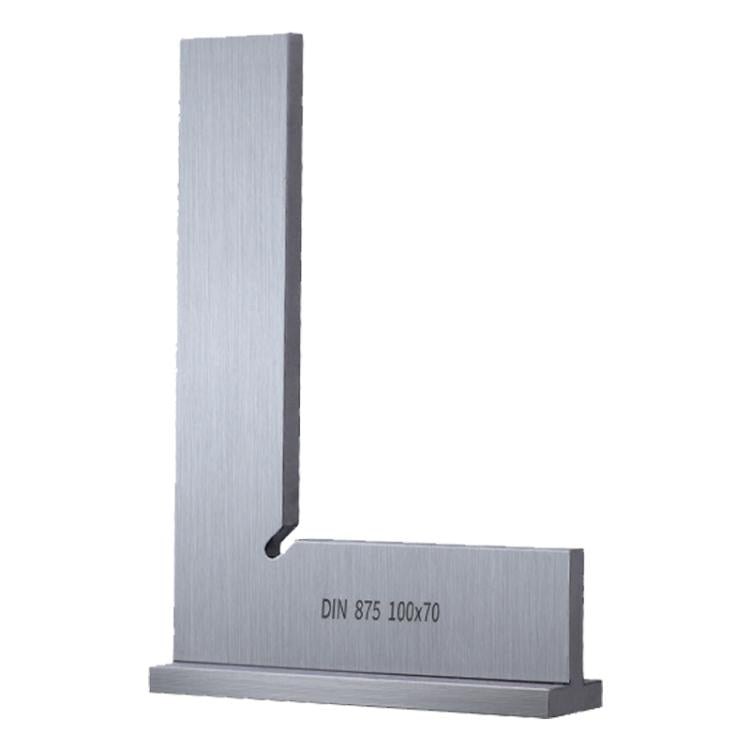 90 Degree Flat Edge Woodworking Square L-shaped Carbon Steel Knife Edge Set Square