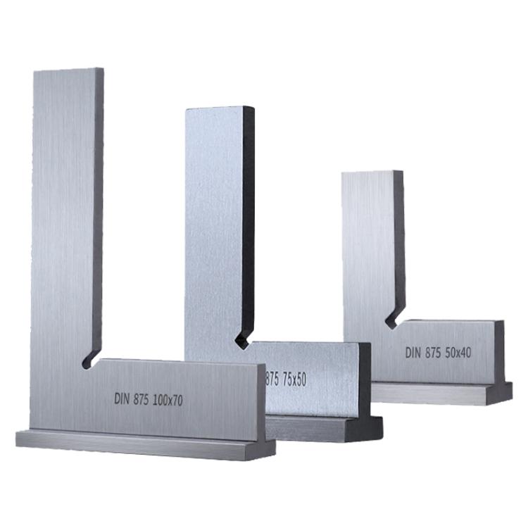 90 Degree Flat Edge Woodworking Square L-shaped Carbon Steel Knife Edge Set Square