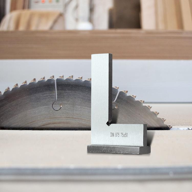 90 Degree Flat Edge Woodworking Square L-shaped Carbon Steel Knife Edge Set Square