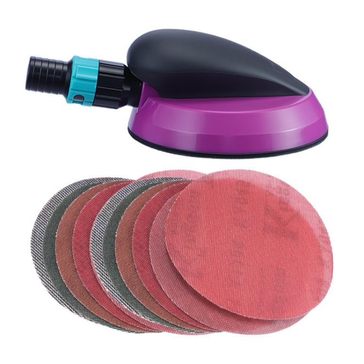Manual Round Dust Extraction Polishing Hand Grinding Board with Sandpaper Set