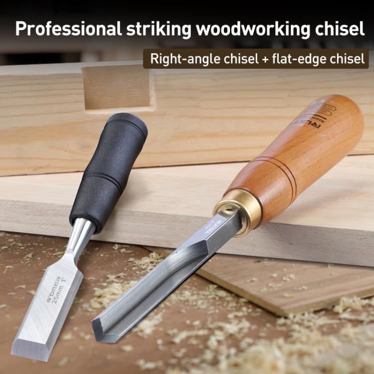 RUITOOL Knockable Through Handle Woodworking Chisel Slotting Chisel Carving Tool