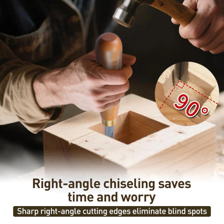 RUITOOL Knockable Through Handle Woodworking Chisel Slotting Chisel Carving Tool