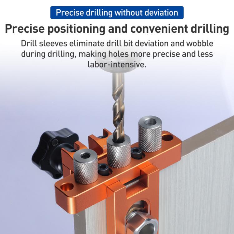 Stainless Steel Extended Knurled Drill Sleeve Multifunctional Drilling Locator