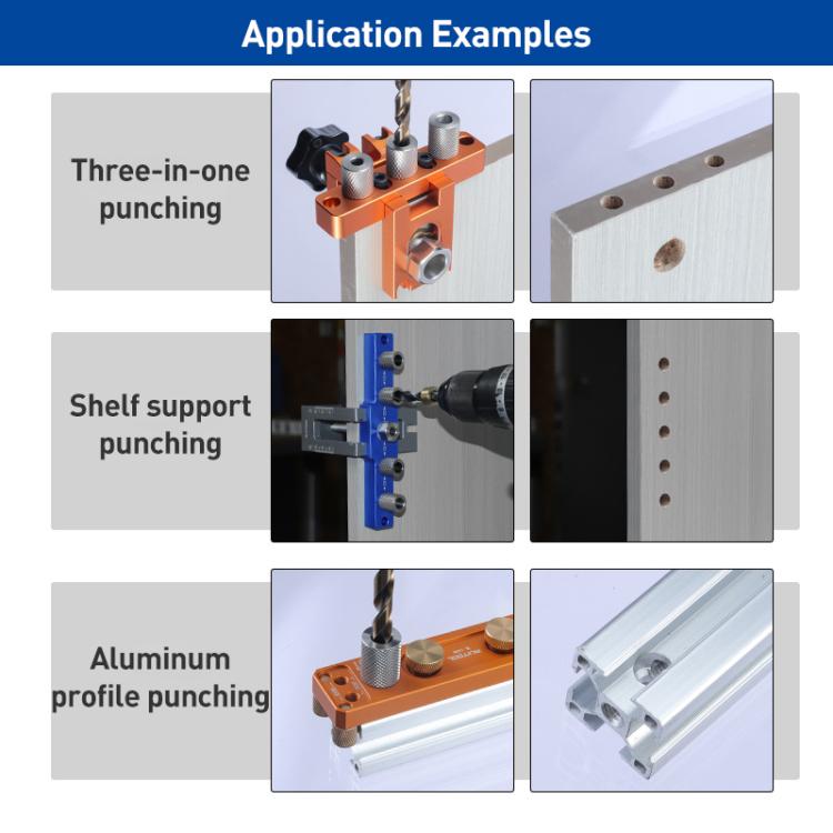 Stainless Steel Extended Knurled Drill Sleeve Multifunctional Drilling Locator