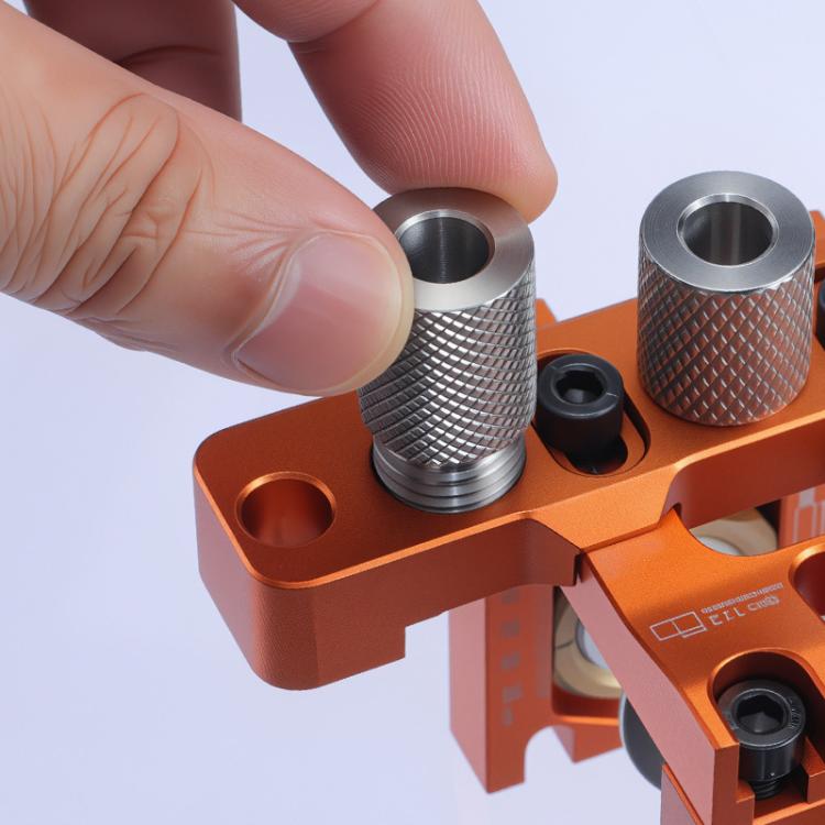 Stainless Steel Extended Knurled Drill Sleeve Multifunctional Drilling Locator