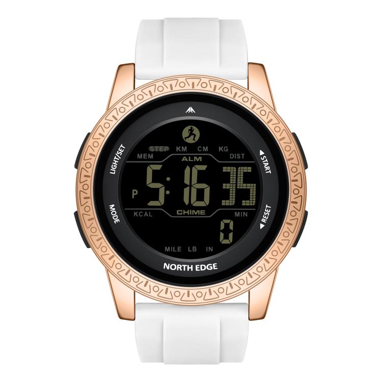 NORTH EDGE APOLLO Outdoor Waterproof Men Multi-Function Silicone Strap Smart Sports Watch