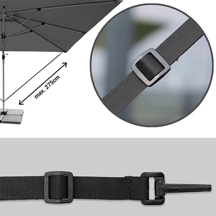 Large Outdoor Umbrella Fixed Strap Patio Umbrella Windproof Strap Adjustable Hook Fixed Strap