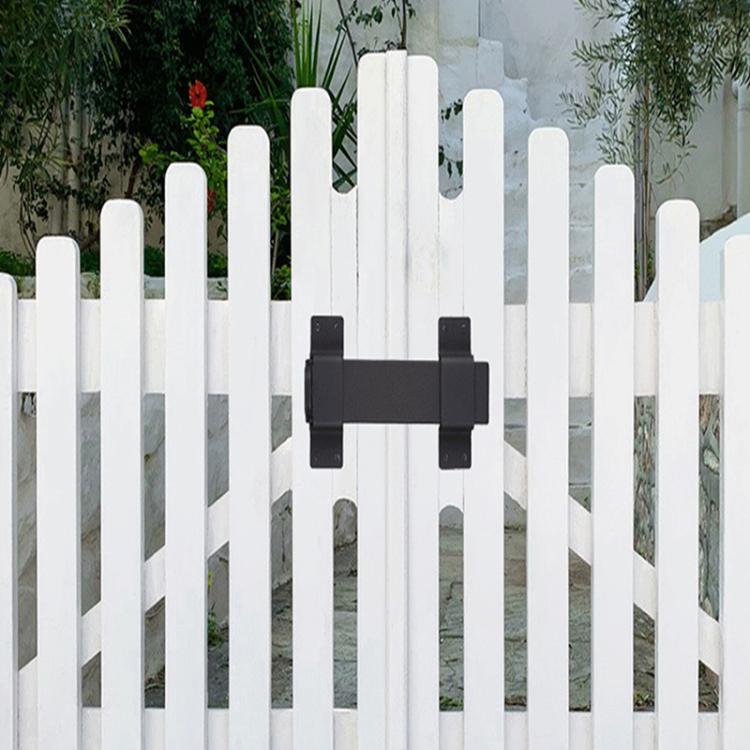 Heavy Duty Metal Door Lock Sliding Security Latch with Padlock Hole for Wooden Fence Yard