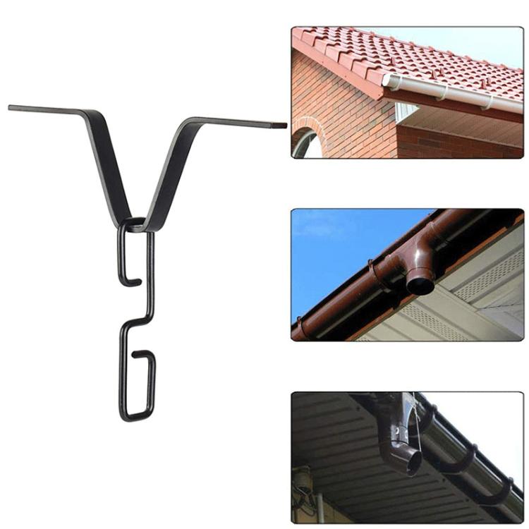 Rain Chain Gutter Adapter Chain Hook Replacement Downspout for V-Shaped Gutters