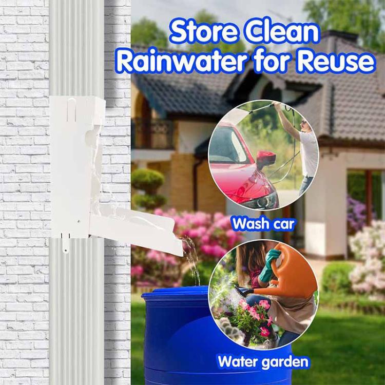 Rainwater Collector Downspout Rainwater Diverter for 3 x 4 inch Rectangular Downspout