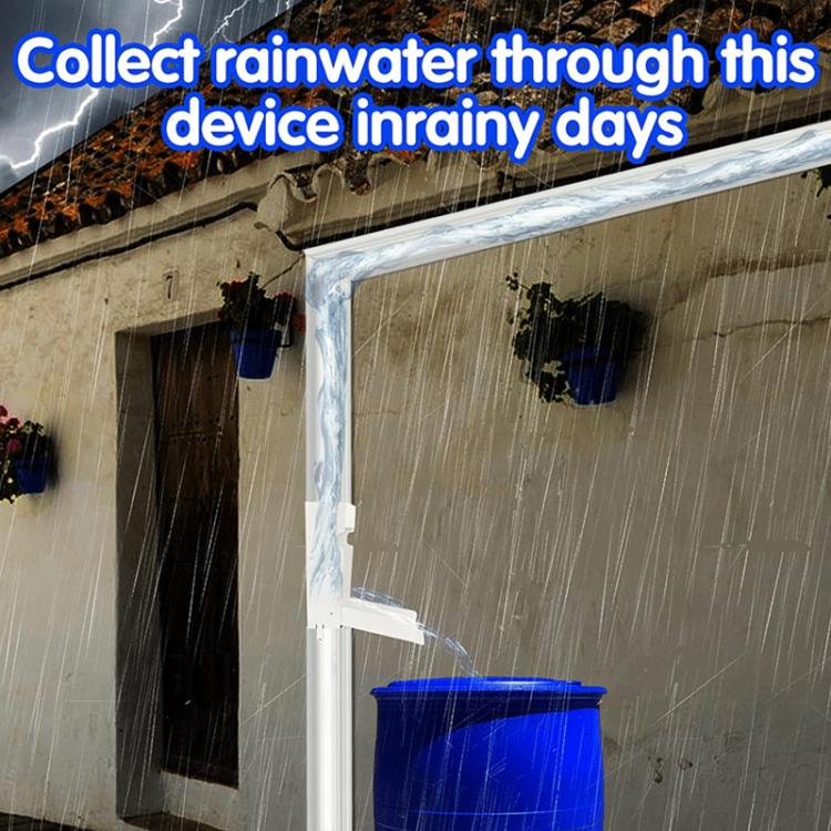 Rainwater Collector Downspout Rainwater Diverter for 3 x 4 inch Rectangular Downspout