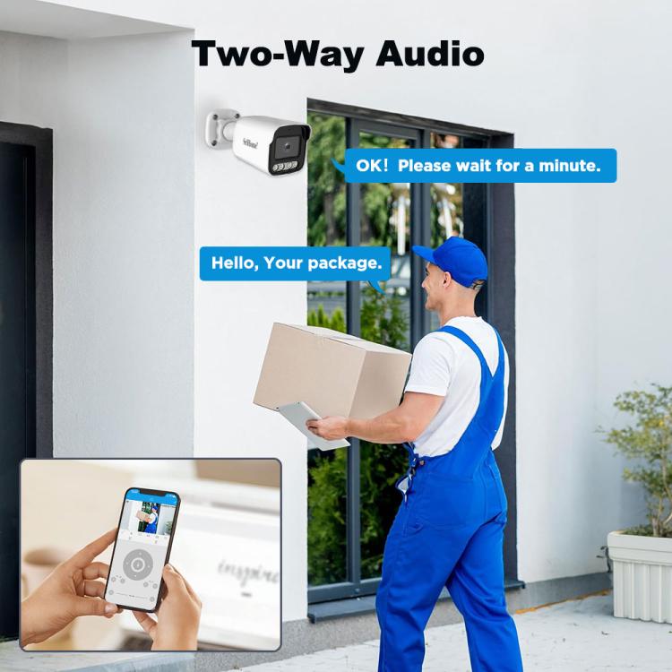 SriHome NVS005-POE065 3MP HD 4-CH POE Camera Network Video Recorder Kit