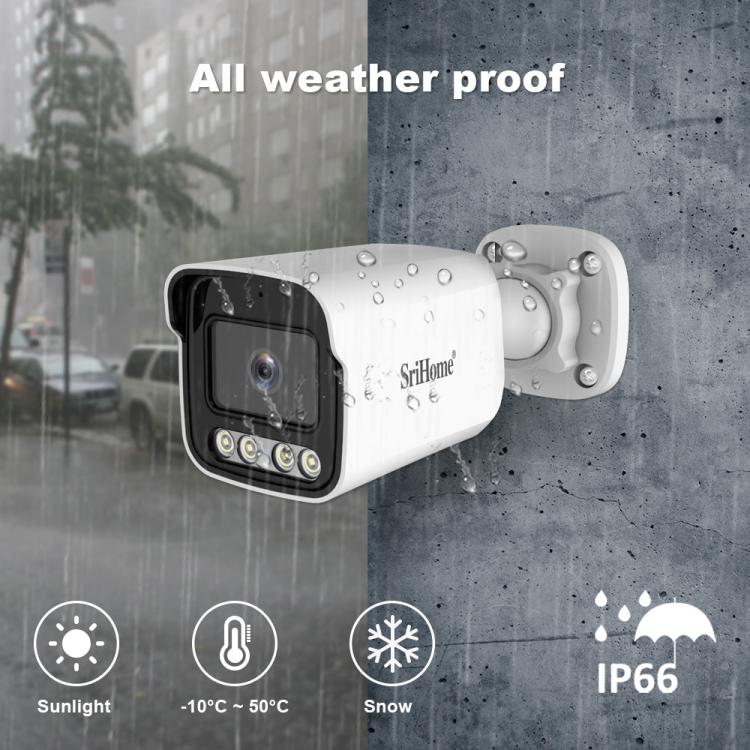 SriHome NVS005-POE065 3MP HD 8-CH POE Camera Network Video Recorder Kit