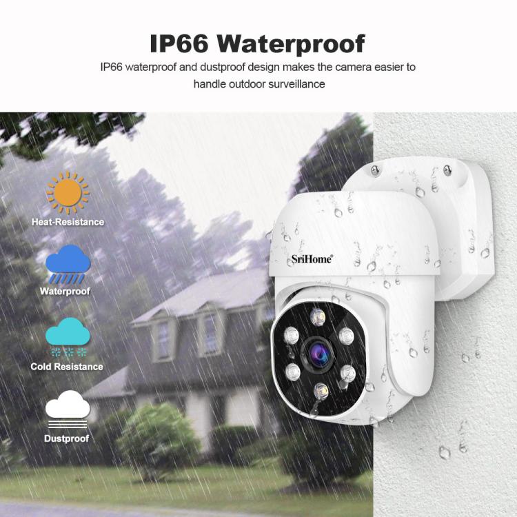 SriHome NVS005-POE030 3MP HD 4-CH POE Camera Network Video Recorder Kit