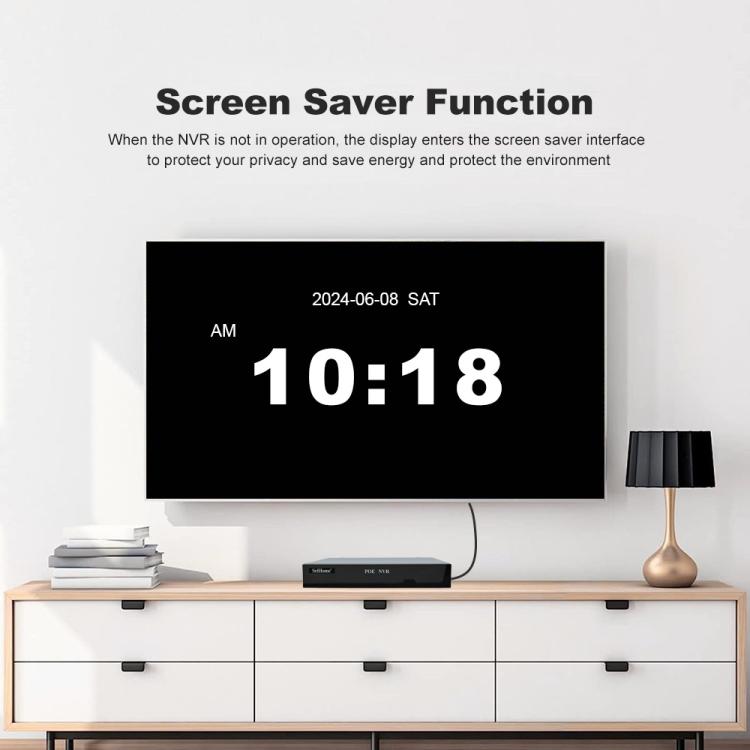 SriHome NVS005-POE030 3MP HD 4-CH POE Camera Network Video Recorder Kit