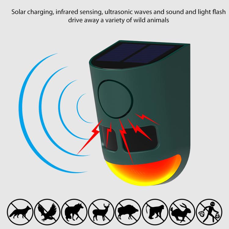 N911B Solar Infrared Sensor Alarm with Sound and Light