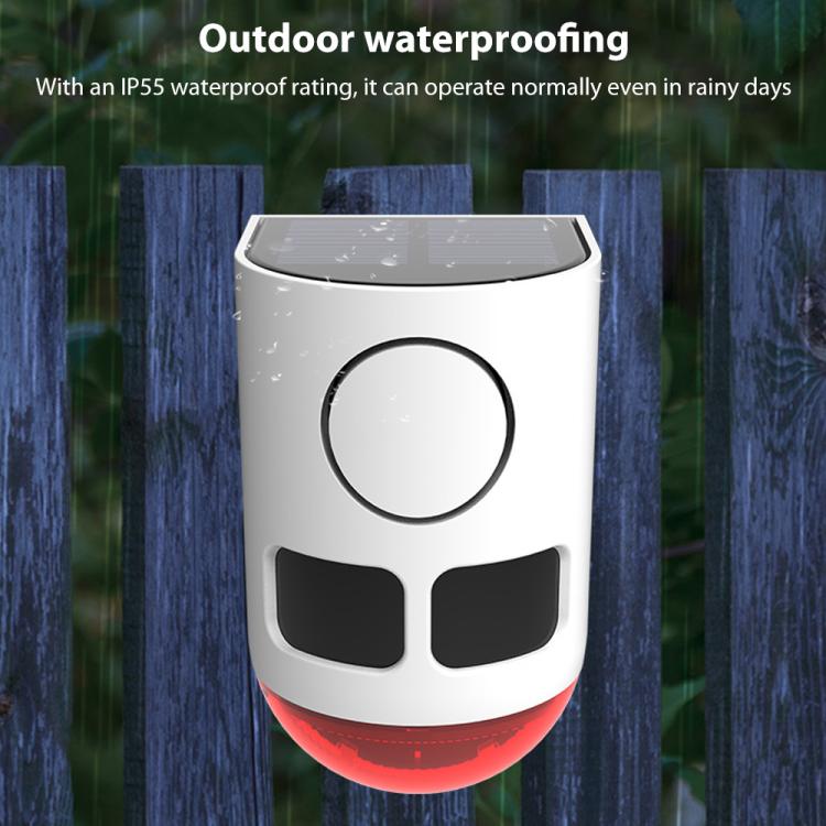 N911B Solar Infrared Sensor Alarm with Sound and Light