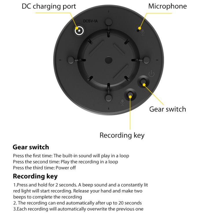 N911L Outdoor Infrared Timed Sound and Light Solar Alarm Animal Repeller