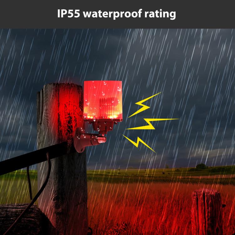 N911L Outdoor Infrared Timed Sound and Light Solar Alarm Animal Repeller