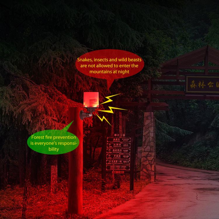 N911L Outdoor Infrared Timed Sound and Light Solar Alarm Animal Repeller