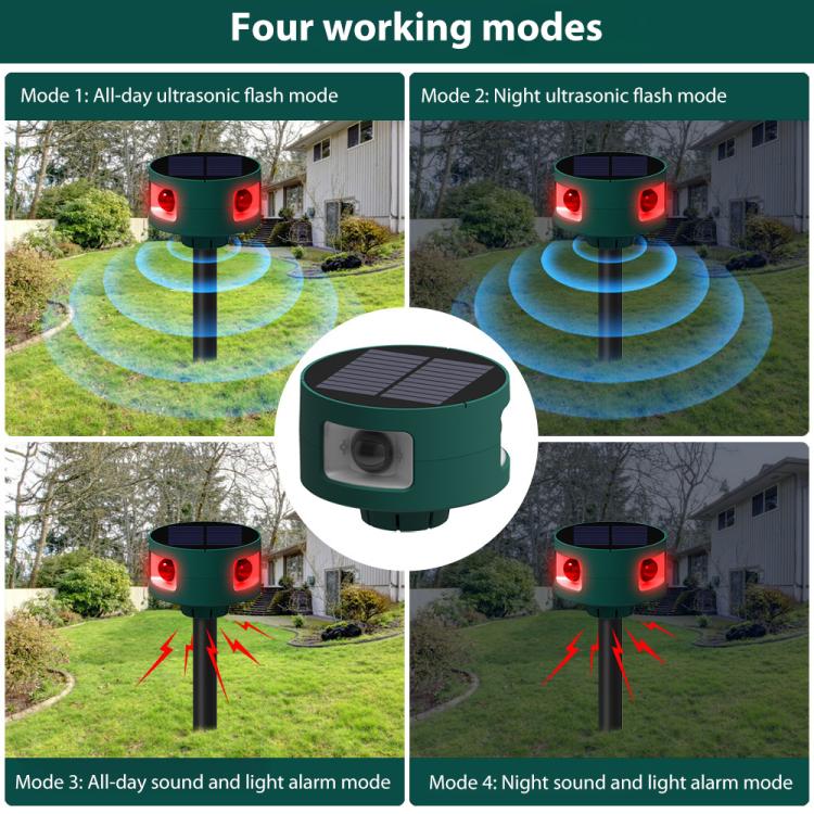 N911S Outdoor Solar Ultrasonic Animal Repellent