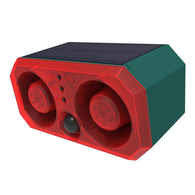 N911T Outdoor Solar Dual Horn Alarm Animal Repellent
