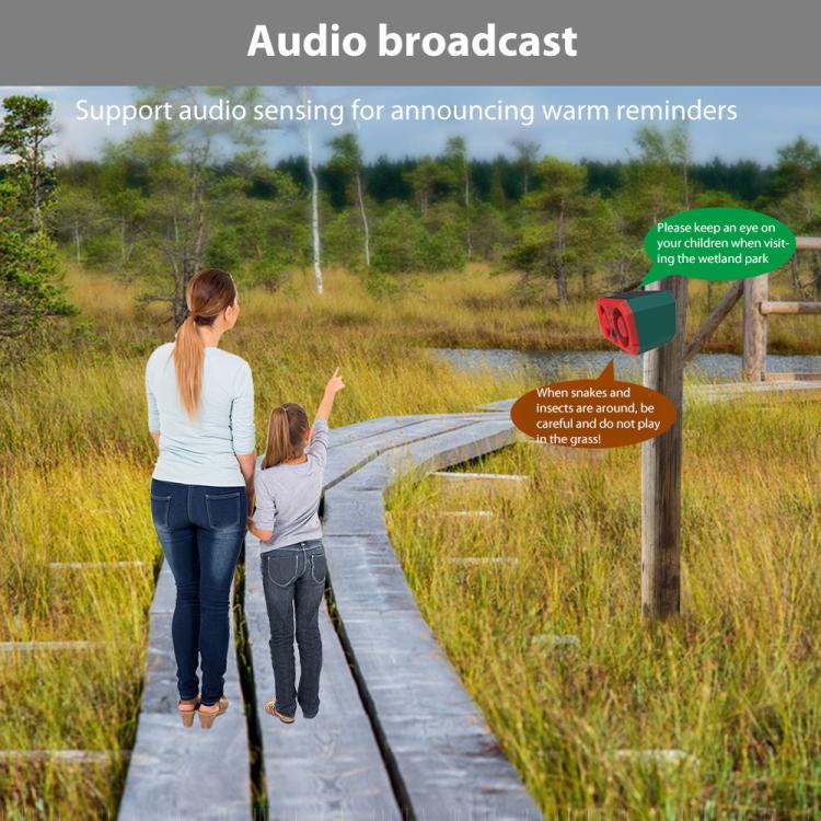 N911T Outdoor Solar Dual Horn Alarm Animal Repellent