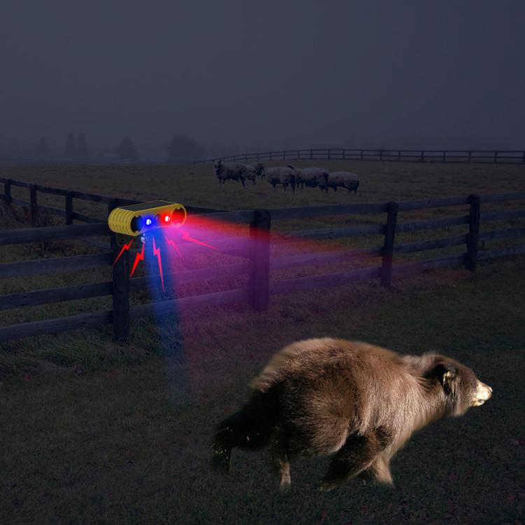 N911T Outdoor Solar Dual Horn Alarm Animal Repellent