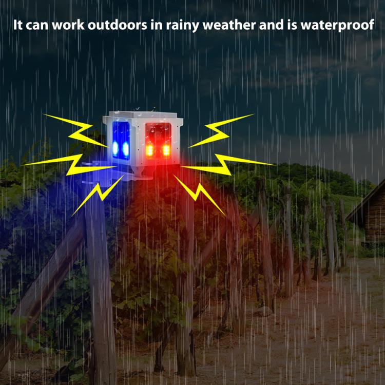 N911U Outdoor 360 Degree Sensor Sound and Light Alarm Animal Repeller