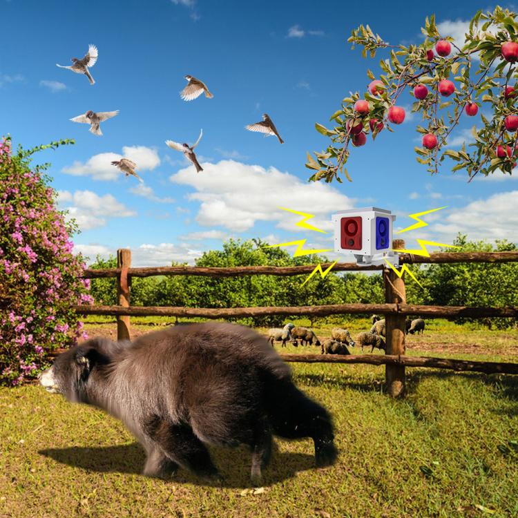 N911U Outdoor 360 Degree Sensor Sound and Light Alarm Animal Repeller