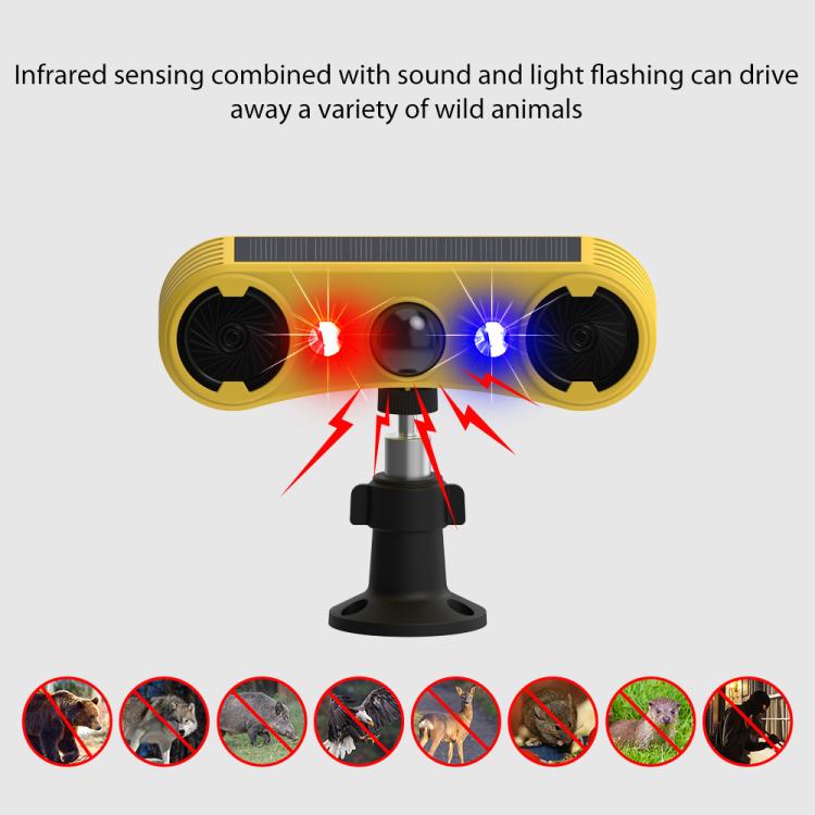 N911W Solar High Frequency Ultrasonic Animal Repellent