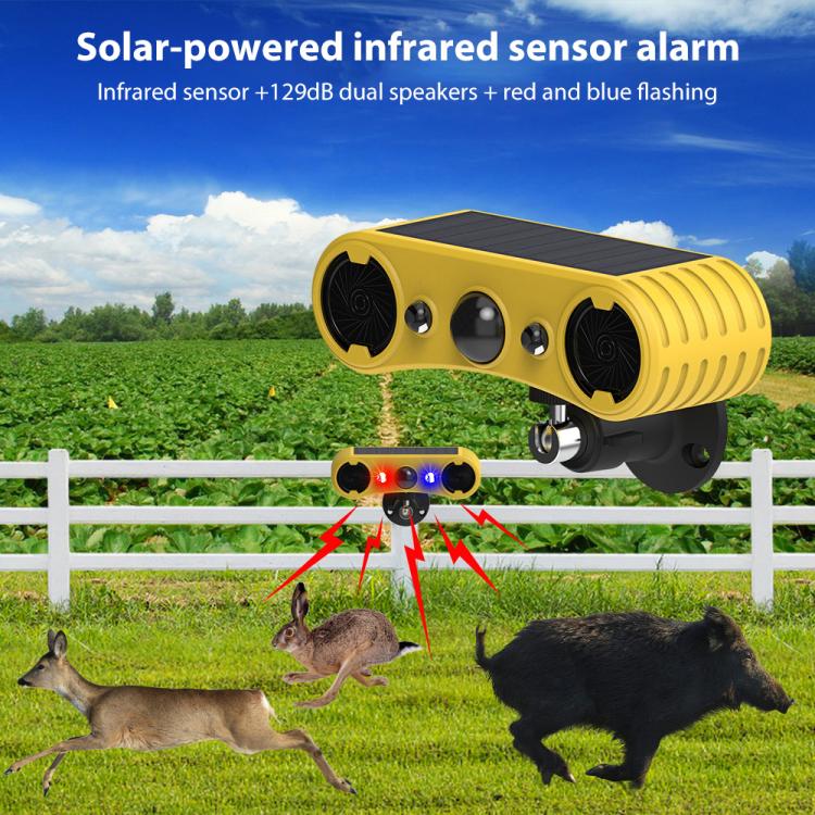N911W Solar High Frequency Ultrasonic Animal Repellent