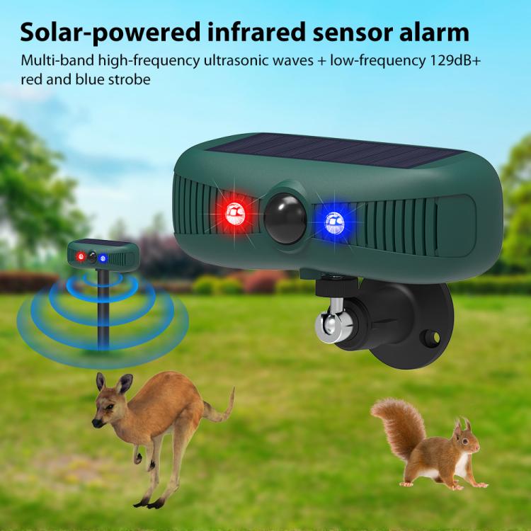 N911Y Outdoor Solar High Frequency Ultrasonic Animal Repellent
