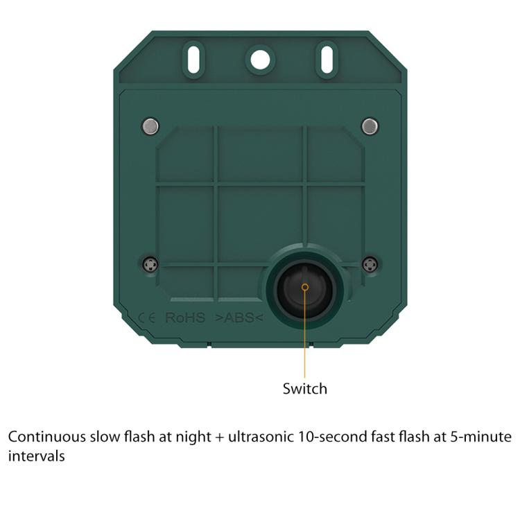 N911Z Solar Powered LED Flashing Infrared Light Animal Repellent