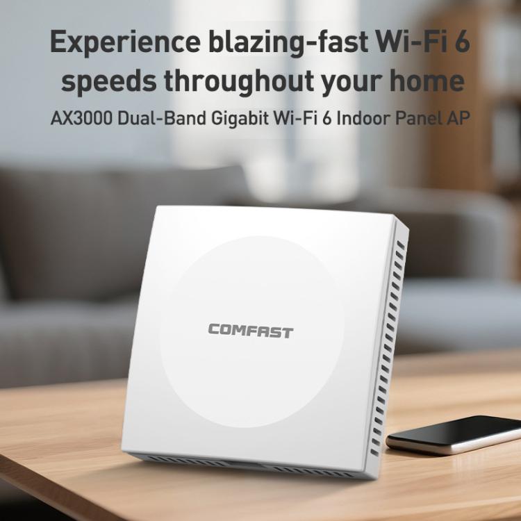 COMFAST CF-E593AX 3000Mbps Dual-Band WiFi6 In-Wall AP