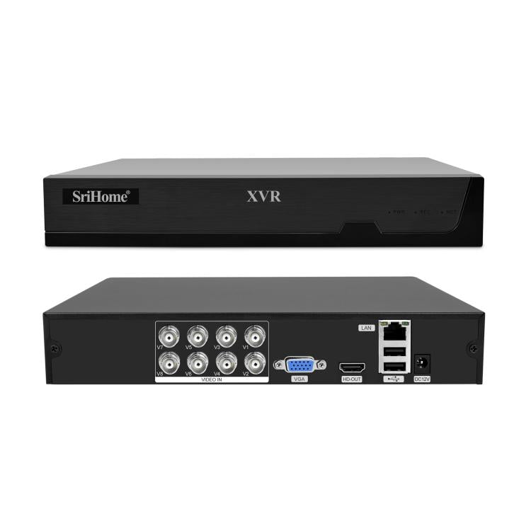 SriHome NVS008-AHD006 2MP HD 8-CH XVR NVR Camera Network Video Recorder Kit