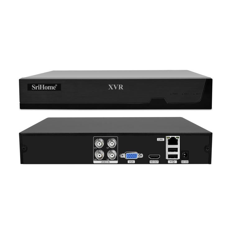 SriHome NVS008-AHD030 2MP HD 4-CH XVR NVR Camera Network Video Recorder Kit