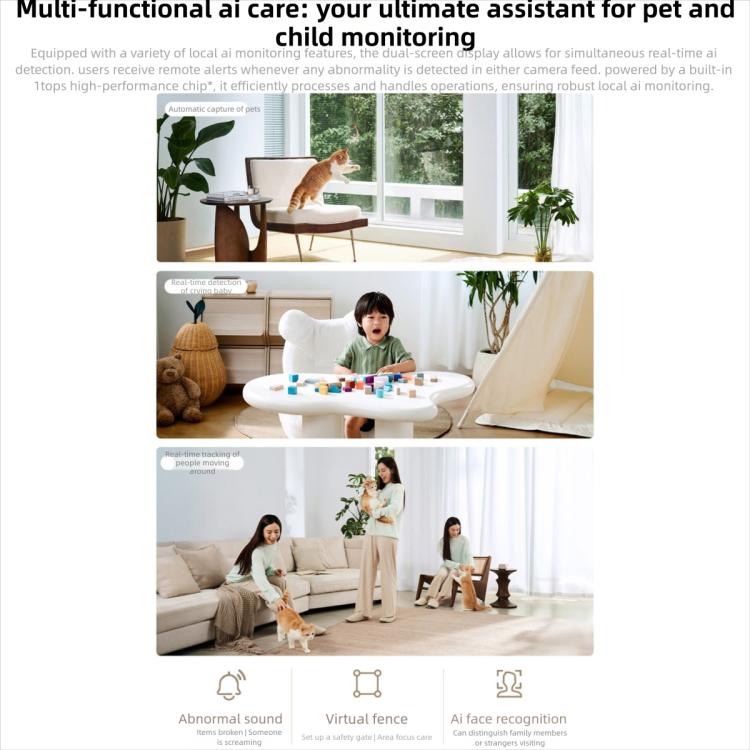 Original Xiaomi Mijia Smart Camera 4 Dual Lens PTZ 360 Degree AI Detection 5MP WiFi 6 Home Security Mi Home APP Camera