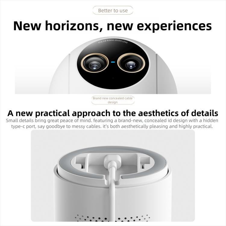 Original Xiaomi Mijia Smart Camera 4 9X Zoom Edition Baby Pet AI Facial Recognition Gesture Call Two-way Voice Camera For Mi Home APP
