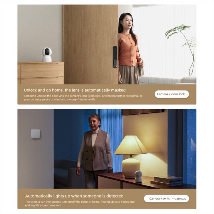 Original Xiaomi Smart Camera 4 4K Dual-band Wi-Fi 6 8MP HDR AI Tracking Night Vision Two-Way Audio Home Security Baby Monitor Pet Camera