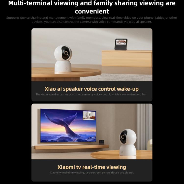 Original Xiaomi Smart Camera 4C 3.5K AI Detection 6MP Full Color Night Vision WiFi 6 Home Security Camera