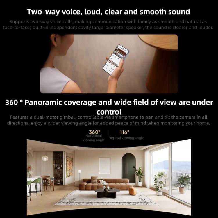 Original Xiaomi Smart Camera 4C 3.5K AI Detection 6MP Full Color Night Vision WiFi 6 Home Security Camera