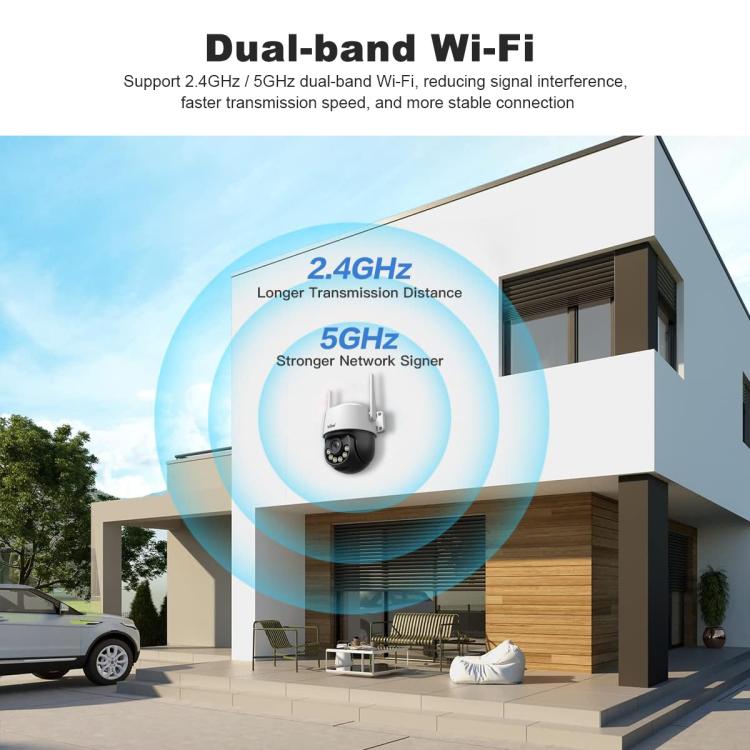Srihome SH072 8MP Outdoor AI Auto-Tracking Wireless WiFi Security Camera