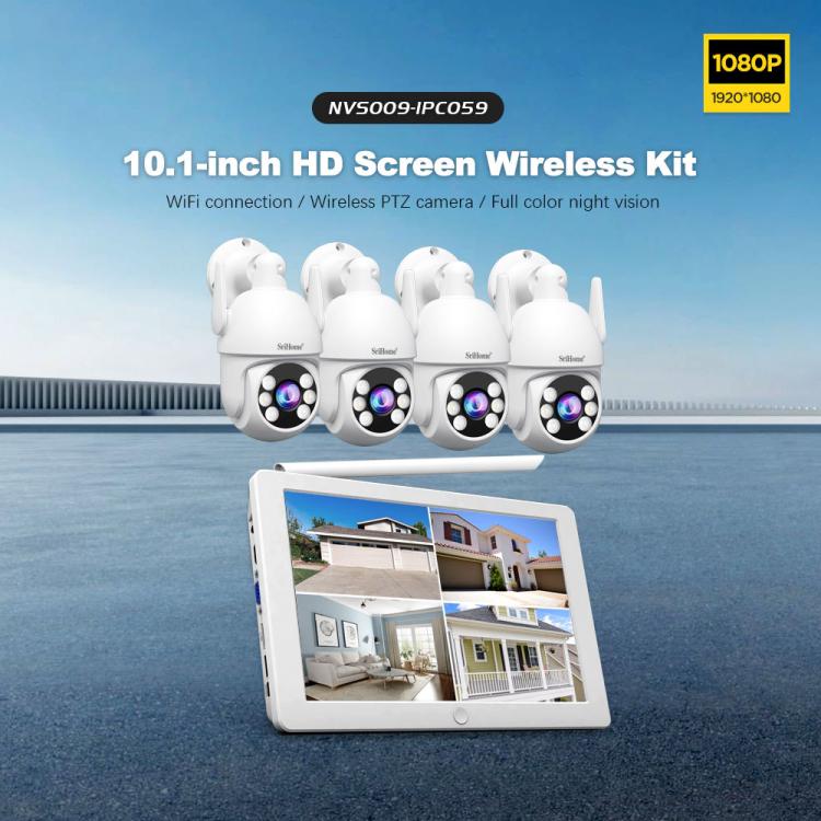 SriHome NVS009-IPC059 5MP 4-CH NVR WiFi IP Camera Kit