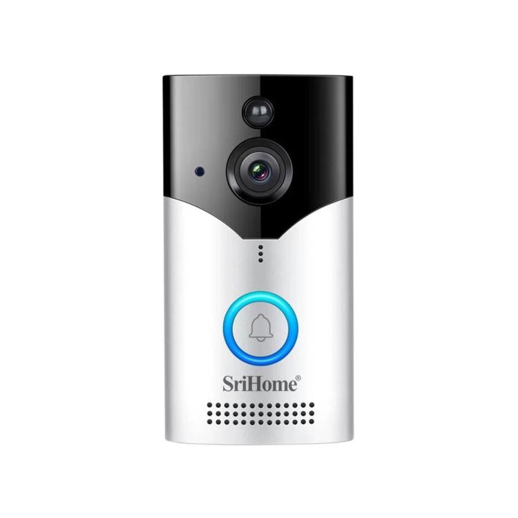SriHome DH051+DH002+DH008 4MP HD Smart WiFi Video PIR Visual Doorbell Set
