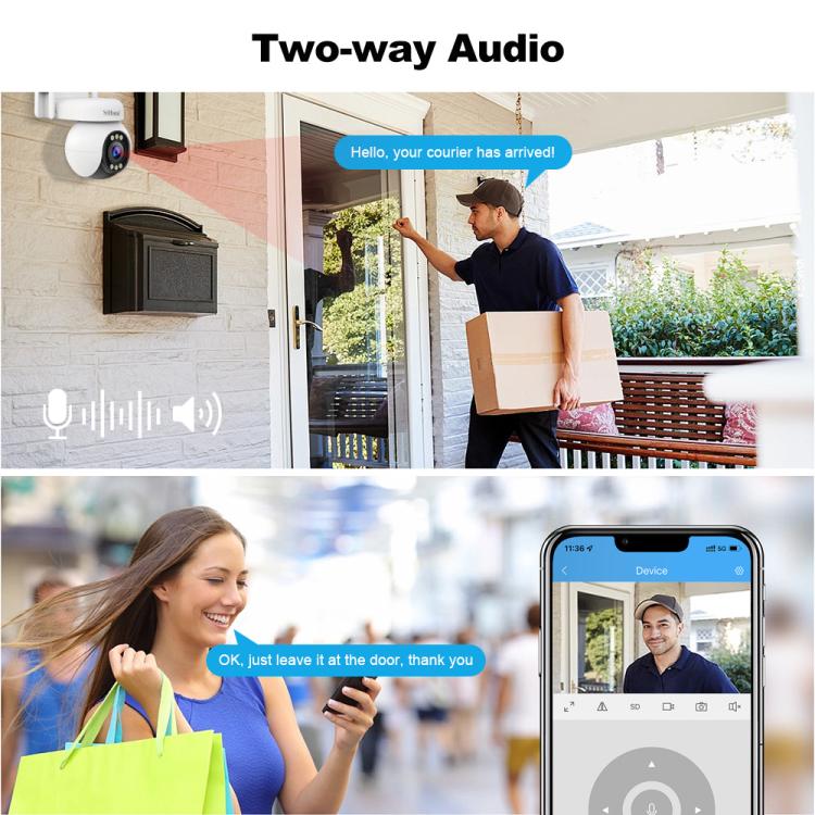 Srihome SH051 4MP 5X Optical Zoom PTZ HD Camera