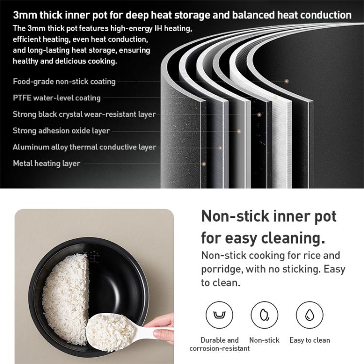 Original Xiaomi Mijia Smart Induction Heating Rice Cooker Micro-pressure version, CN Plug