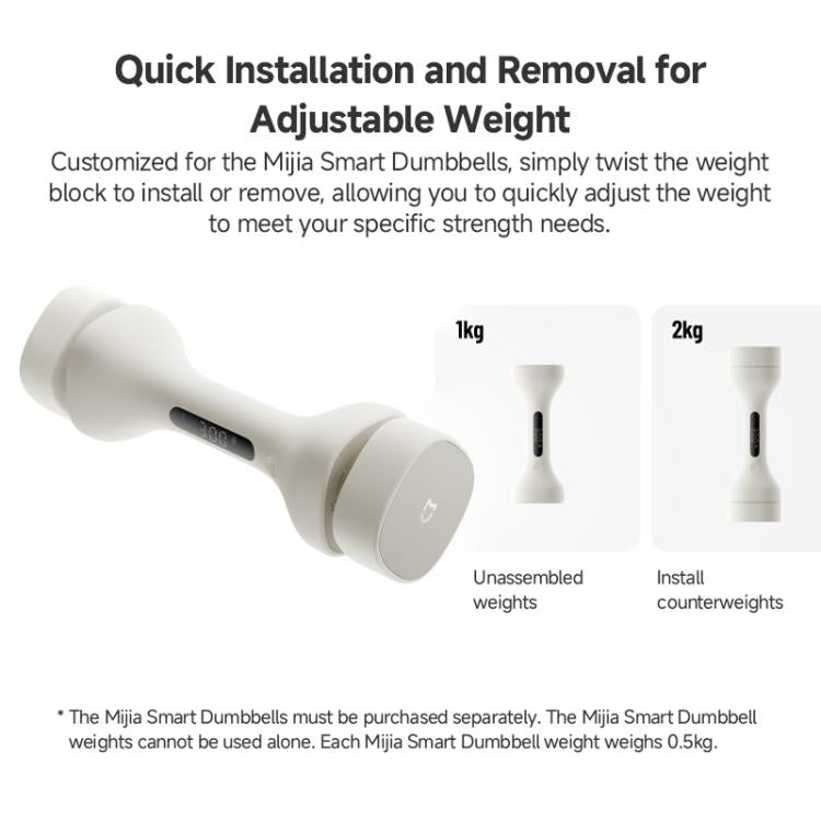 4pcs/Set Original Xiaomi Mijia Smart Dumbbell Weights